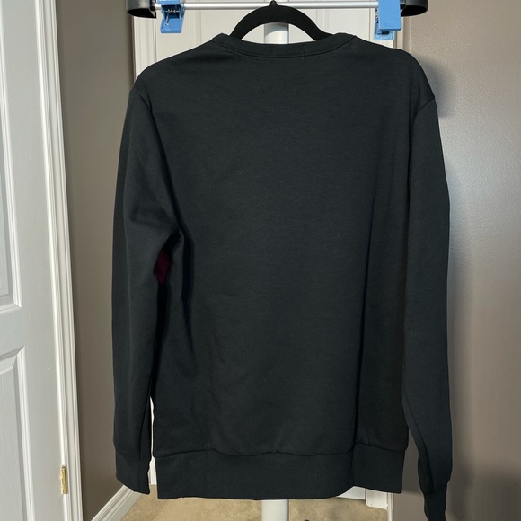 MEN’S Polo Double Tech Crewneck With Gold Crest - Picture 3 of 3